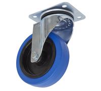 Castor Wheel Swivel Plate Ø125mm - Sealey SCW3125SP New
