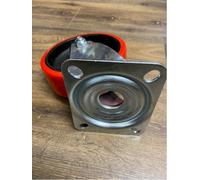 Sealey Castor Wheel SCW3160FP Fixed Plate Ø160mm Blue Elastic