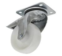 Castor Wheel Swivel Plate with Total Lock Ø100mm - Sealey SCW4100SPL New