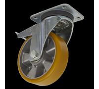 Castor Wheel Swivel Plate with Total Lock Ø160mm