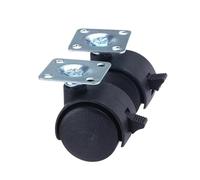 Castor Wheels 2pcs 1.5inch Universal Wheel Swivel Caster Roller Wheel Furniture Office Chair Caster With Brake Casters Wheels(E 1Pair)