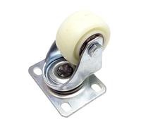 Castor Wheels 30KG Universal Swivel Casters Each 1.5" Furniture Wheel Castor White Nylon For Chair, Desk, Pallet Casters Wheels(WHITE,Directional wheel)