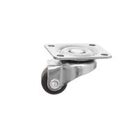 Castor Wheels 4/1PCS Universal Swivel Caster 1/2 Inches Rubber Tiny Casters Roller Wheel Trolley Accessory Furniture(Brown,2pcs)