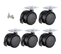 Castor wheels Replacement Castor Wheels,Office Chair Casters Wheel 360º Universal Swivel Plate Caster,Desk,Furniture Castors for Hardwood Floors,Carpet,Lamina(50mm/2in)
