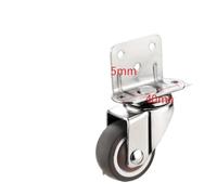 Castor Wheels Silent 20Kg Swivel Caster For Furniture Chairs Cabinetssoft Rubber 1.5Inch No Brake Single Unitdurable & Smooth Rolling