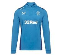 Castore 2023-2024 Rangers Players Training Half Zip Midlayer (Deep Water)