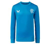 Castore 2023-2024 Rangers Players Training Sweatshirt (Deep Water) - Kids Blue