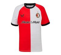 Castore 2024-25 Feyenoord Home Shirt (UK, Alpha, XL, Regular, Regular, Red, White)