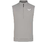 CASTORE 2026 FLEX HALF ZIP GOLF GILET - ALLOY / WHITE