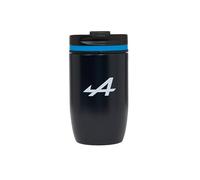 Castore Alpine F1 Official Travel Mug, Thermal Coffee Cup with Lid, Black and Blue