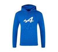 Castore Alpine F1 Team Core Essentails Logo Hoody, Short Sleeve, Blue (UK, Alpha, S, Regular, Regular, Blue)