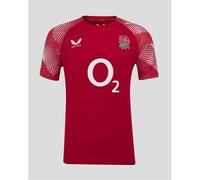 Castore England 2025 Pre Match T-Shirt Mens M Red/White