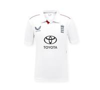 Castore England Cricket Unisex Kids ECB Test Replica SS Shirt