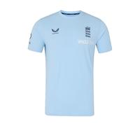 Castore England Cricket Men's Off Pitch Tee, Airy Blue, M