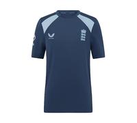 Castore Unisex Kids 26/27 England Cricket Short Sleeve Performance T-Shirt 13 (XL) Blue