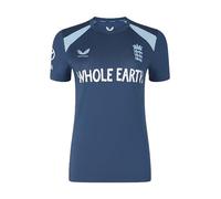 England Cricket Women's Performance Short Sleeve Tee, Navy Ensign, 10
