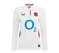 Castore England Red Roses 2025 Home L/S Classic Shirt Womens L White/Red
