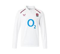 Castore England Rugby Men's Home Classic Long Sleeve Shirt, White, M