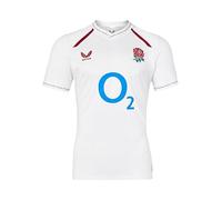 Castore England Rugby Men's Home Pro Shirt Retail, White, M