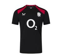 Castore Mens England Rugby 2026 Short Sleeve Performance T-Shirt L Black