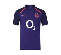 Castore England Rugby Unisex Alternate Classic Short Sleeve Shirt, Rhodonite, Maritime Blue, Diva Pink, 14 Years