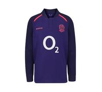 Castore England Rugby Women's Alternate Classic Long Sleeve Shirt, Rhodonite, Maritime Blue, Diva Pink, 18
