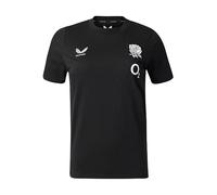 Castore England Rugby Women's Off Pitch Tee, Black, 14