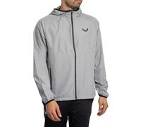 CASTORE Flyweight Jacket Mens XL Zip Hoodie Windbreaker Coat Top GREY CJ1
