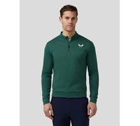 Castore Golf Classic 1/4 Zip Pullover - LARGE - Pine Green - RRP£65