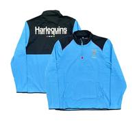 Castore Harlequins Rugby 1/4 Zip Top Men's Midlayer Training Blue Top (UK, Alpha, L, Blue)