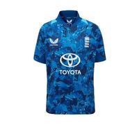 Castore Kids England ODI Shirt 2025 Juniors Short Sleeve True Blue/Blue 9-10 Years