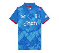 Castore Kids England ODI Short Sleeve Shirt 2024 Blue 7-8 Years