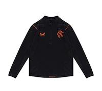 Castore Kids Rangers FC Quarter Zip Top Juniors Black/Orange 9-10 Years