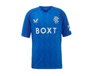 Castore Kids Rangers Home Shirt 2024 2025 Blue 11-12 Years
