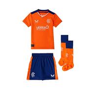 Castore Kids Rangers Third Mini Kit 2022 2023 Infant Orange/Navy Blue 3-4 Years