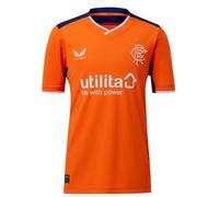 Castore Kids Rangers Third Shirt 2022 2023 Junior Orange/Navy Blue 13 Years