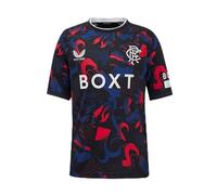 Castore Kids Rangers Third Shirt 2024 2025 Juniors Caviar/Tomato 9-10 Years