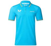 Castore McLaren Active Dualbrand Mens Polo Colour: AQUARIUS, Size: Large