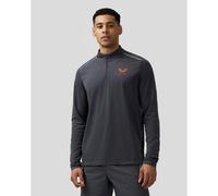 Castore Mens Apex Aeromesh 1/4 Zip Colour: PEWTER, Size: Large