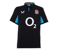 Castore Mens England Away Polo Shirt 2025 Short Sleeve Black/Blue XXL