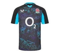 Castore Mens England Rugby Away Shirt 2025 Adults Short Black/Blue L
