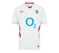 Castore Mens England Rugby Home Shirt 2025 Short Sleeve White/red 3XL