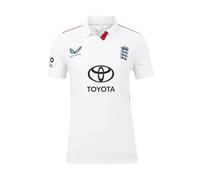 Castore Mens England Test Shirt 2025 Adults Short Sleeve Brill White XL
