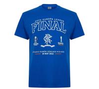 Castore Mens Europa League Rangers FC T-ShirtS Blue GT22392
