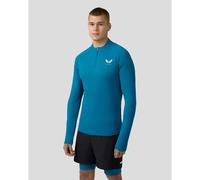 Castore Mens Flow Breathable 1/4 Zip Size: Extra Large, Colour: Teal
