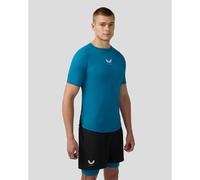 Castore Mens Flow Breathable Short Sleeve T-Shirt Size: Small, Colour: Teal
