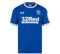 Castore Mens Home Shirt 2023 2024 Short Sleeve Blue XL