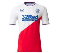 Castore Mens Rangers FC Away Shirt 2022 2023 White/red XL