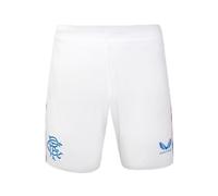 Castore Mens Rangers Home Shorts 2024 2025 Bottoms White/Blue M