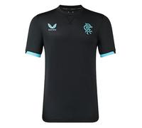 Castore Mens Rangers Travel T-Shirt 2023 2024 Tee Top Black S